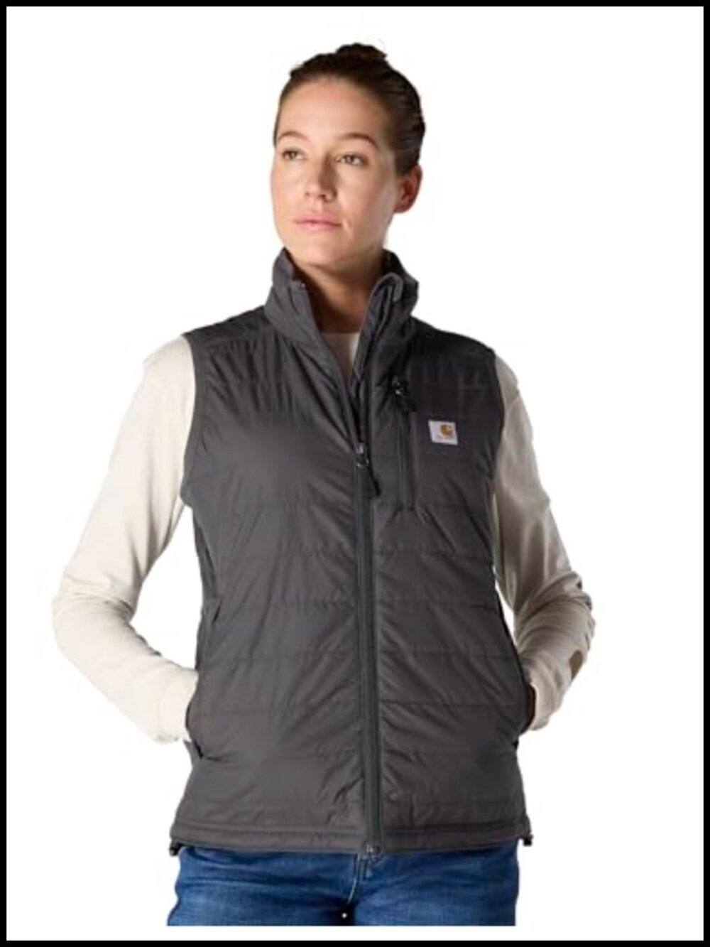 Carhartt Gilliam Vest Quilted Nylon Cordura Insulated Wind Fighter